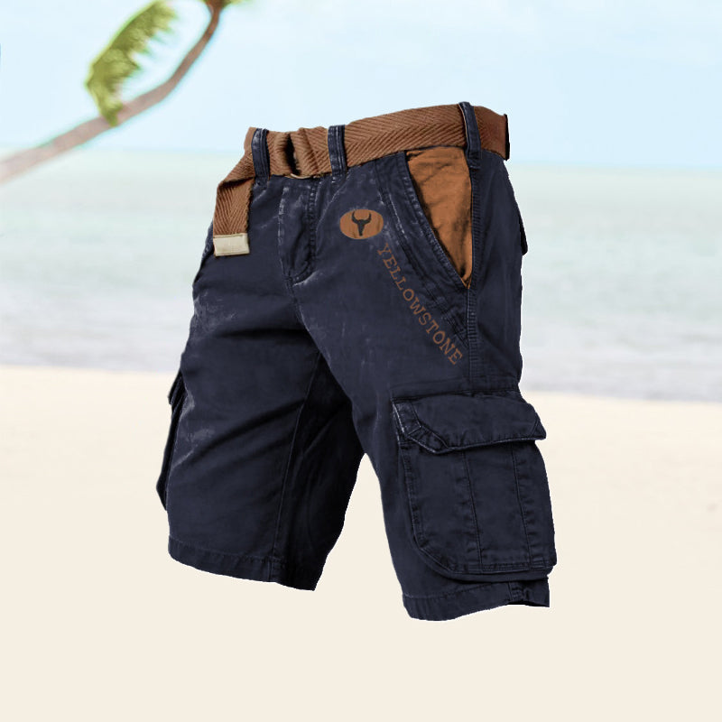 Albin | Men’s Belted Cargo Shorts