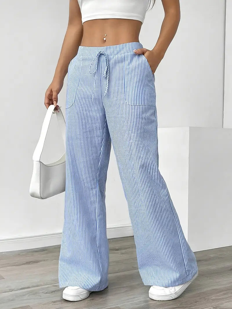 Bernice | Women’s Boho Beach Flare Trousers