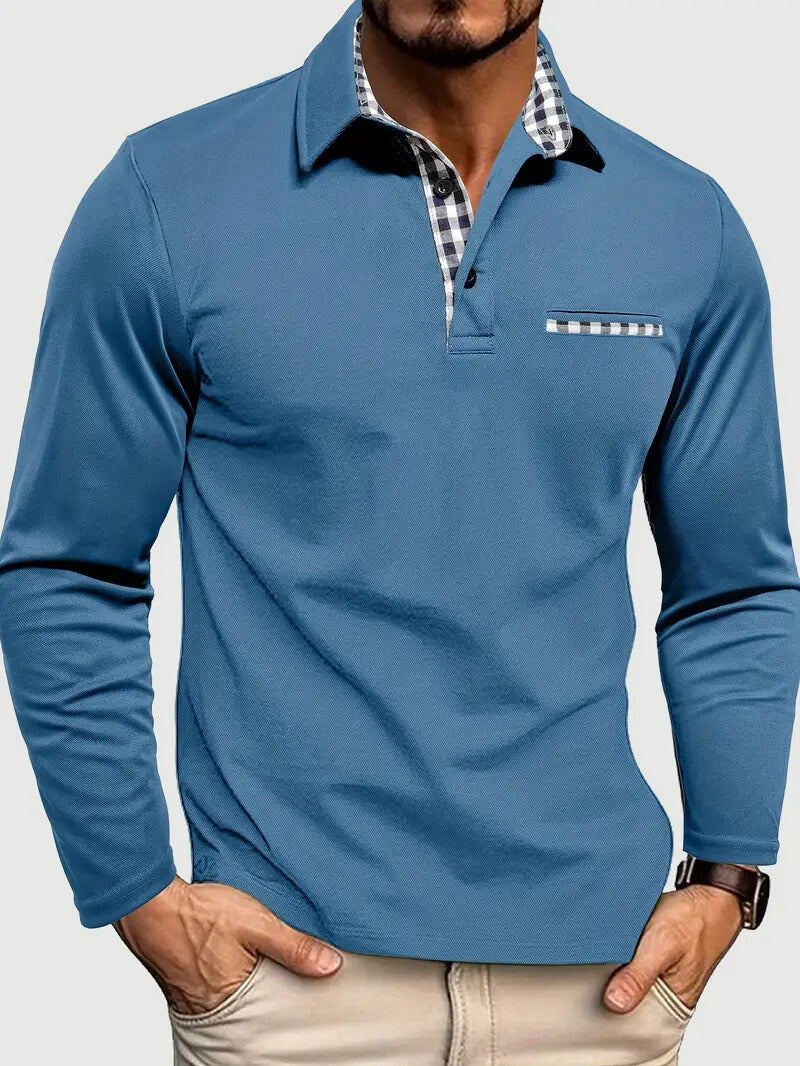 Zachary | Men’s Long Sleeve Polo Shirt