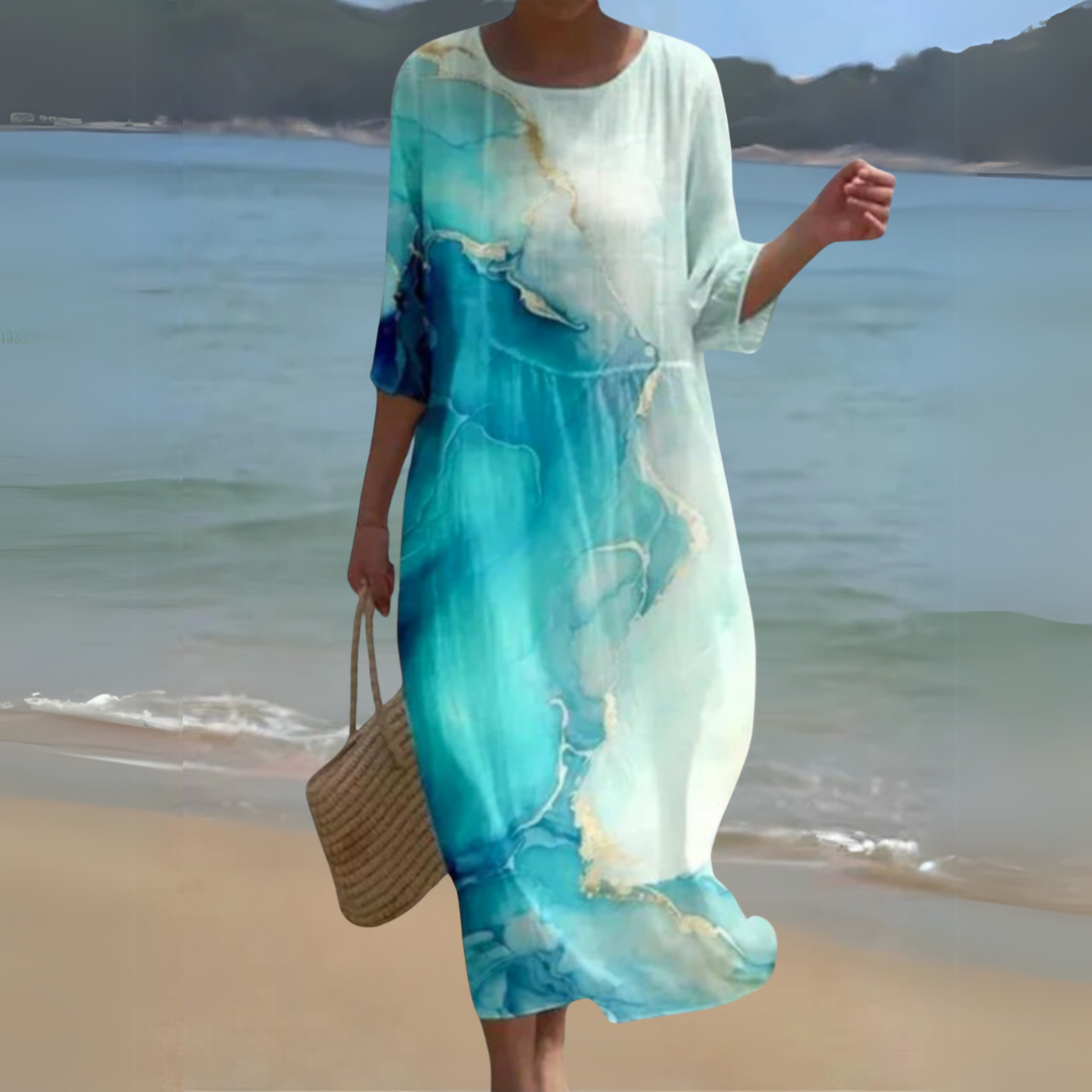 Kallie | Women’s Long Sleeve Caftan Maxi Dress