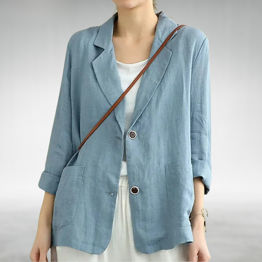Helena | Women's Lightweight Linen Cotton Blazer