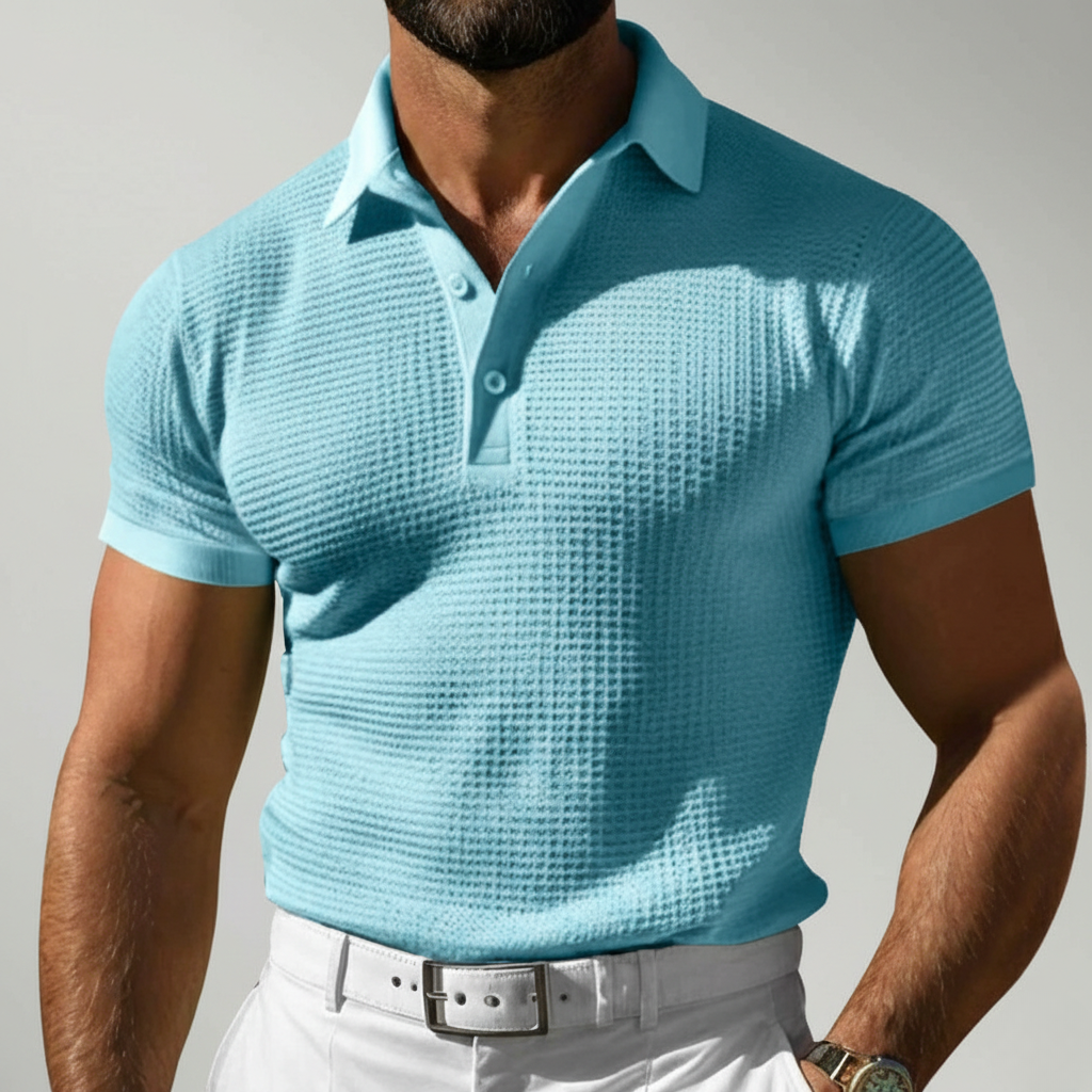 Raymond | Men’s Knit Short Sleeve Polo Shirt
