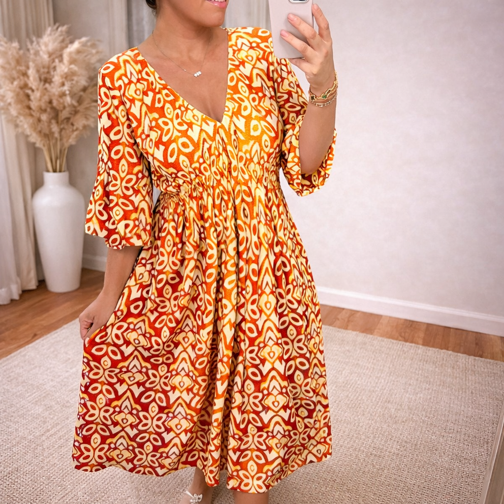 Kasia | Women’s A-line V-Neck Maxi Dress