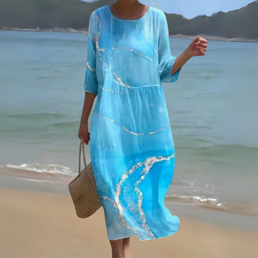 Kallie | Women’s Long Sleeve Caftan Maxi Dress