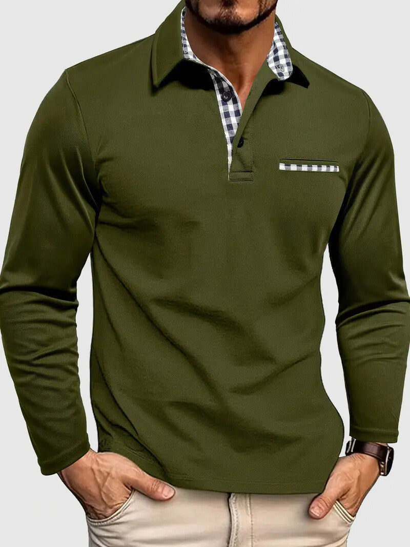 Zachary | Men’s Long Sleeve Polo Shirt