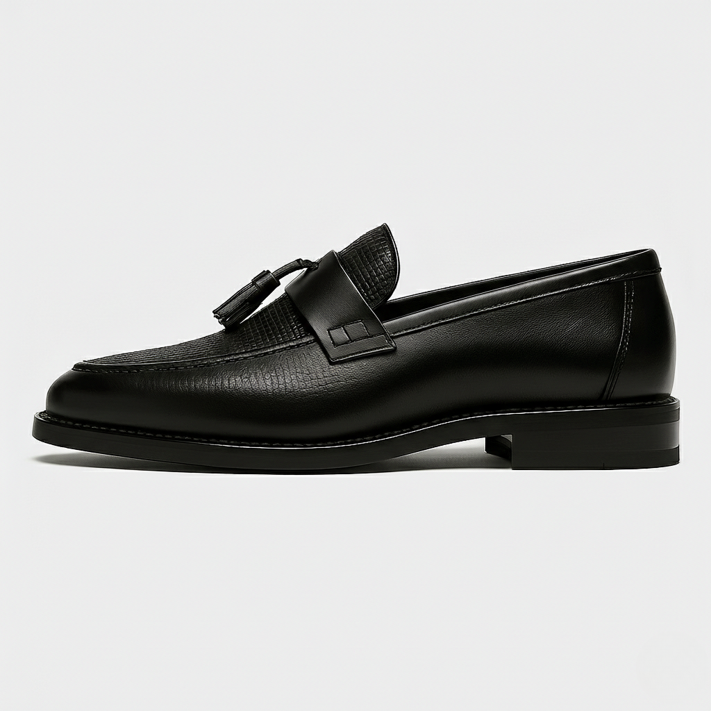 Anatole | Men’s Box Calf Leather Saddle Tassel Loafer