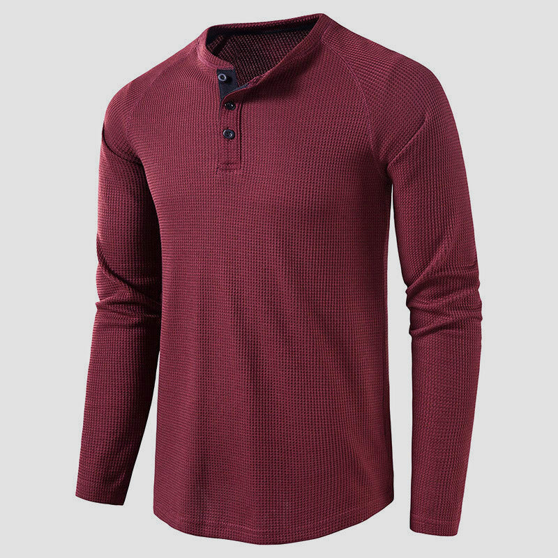 Petrus | Men’s Knit Long Sleeve Henley