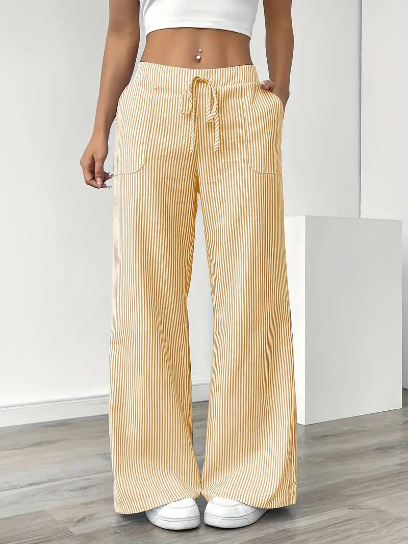 Bernice | Women’s Boho Beach Flare Trousers