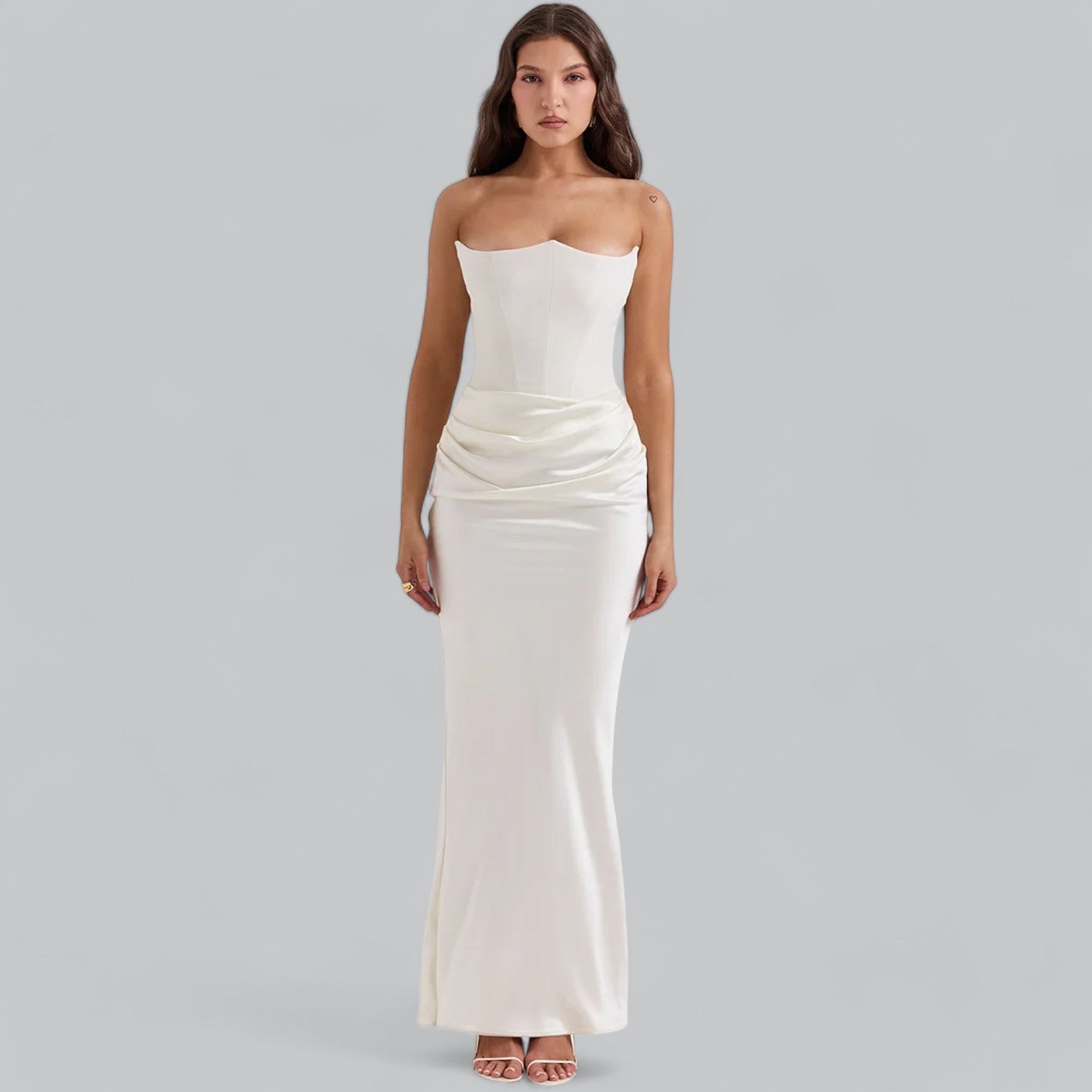 Danuta | Women’s Fitted Strapless Maxi Dress