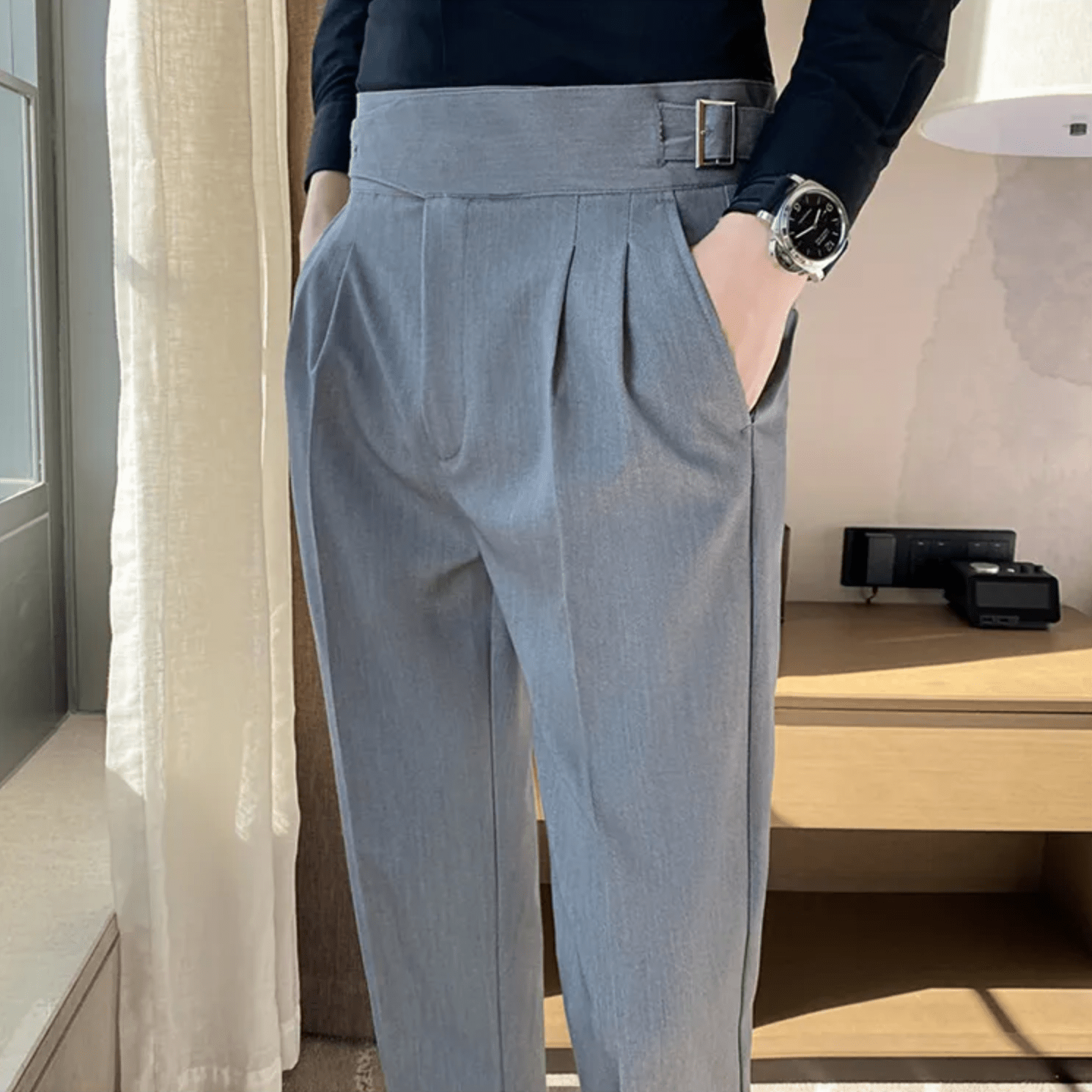 Peter | Men’s Straight Fit Casual Trousers