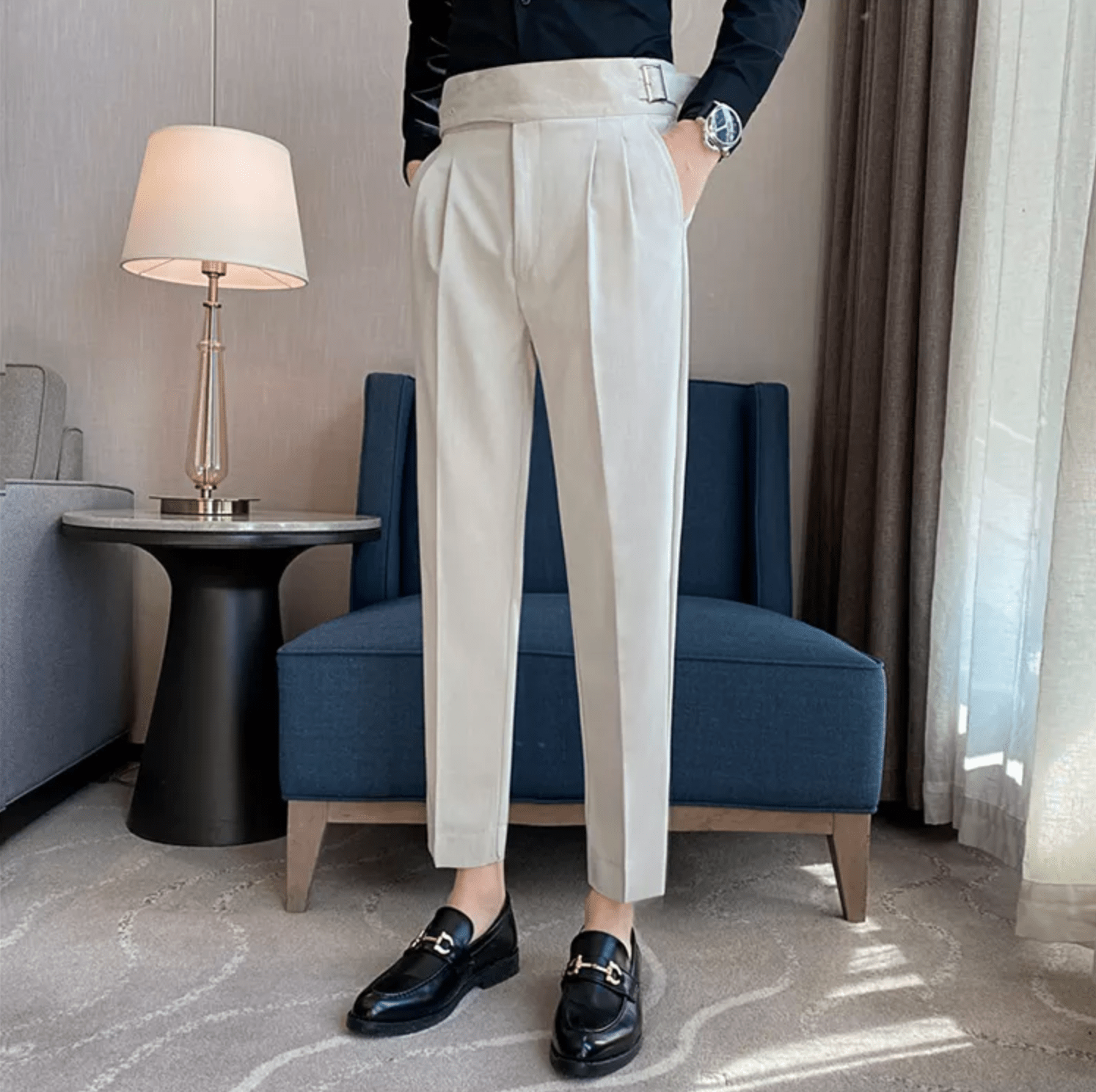 Peter | Men’s Straight Fit Casual Trousers