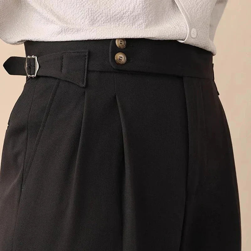 Toby | Men’s Tailored High Waisted Trousers