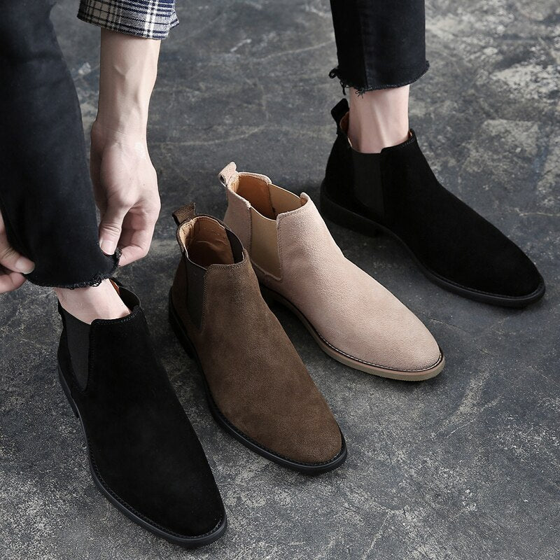 Gliemer | Men’s Suede Chelsea Boots