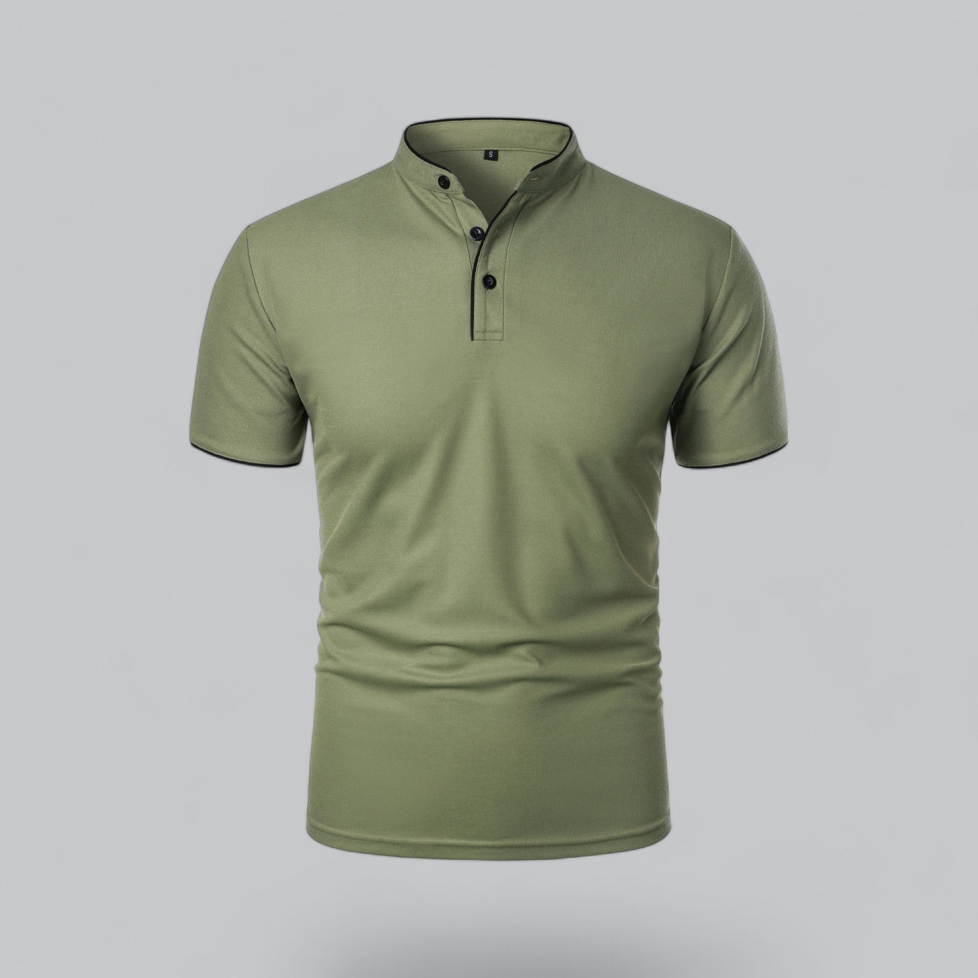 Cedric | Men’s Collarless Polo Shirt