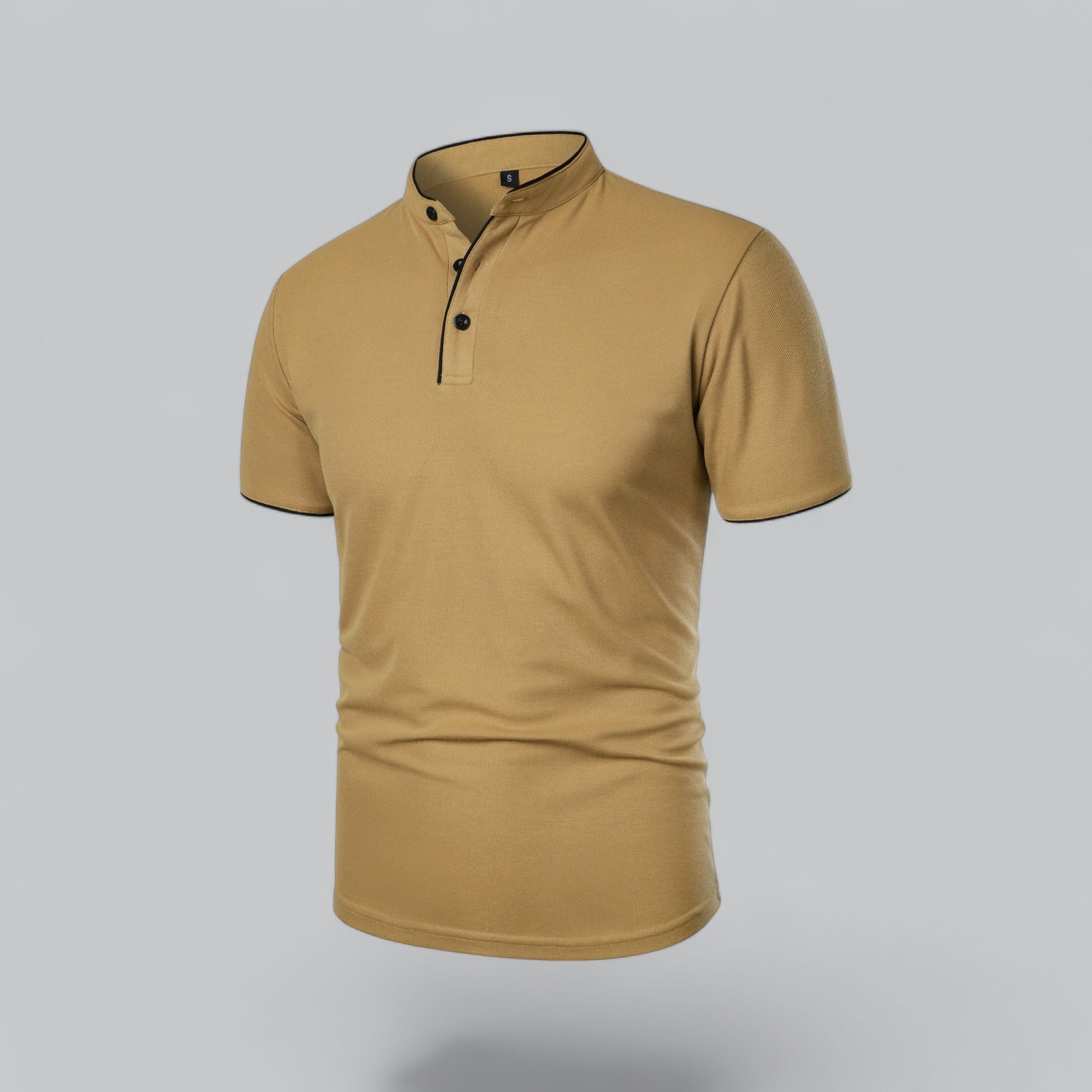 Cedric | Men’s Collarless Polo Shirt