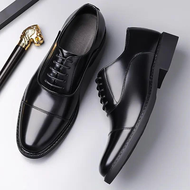 Luigi | Men’s Glossy Oxfords Dress Shoes