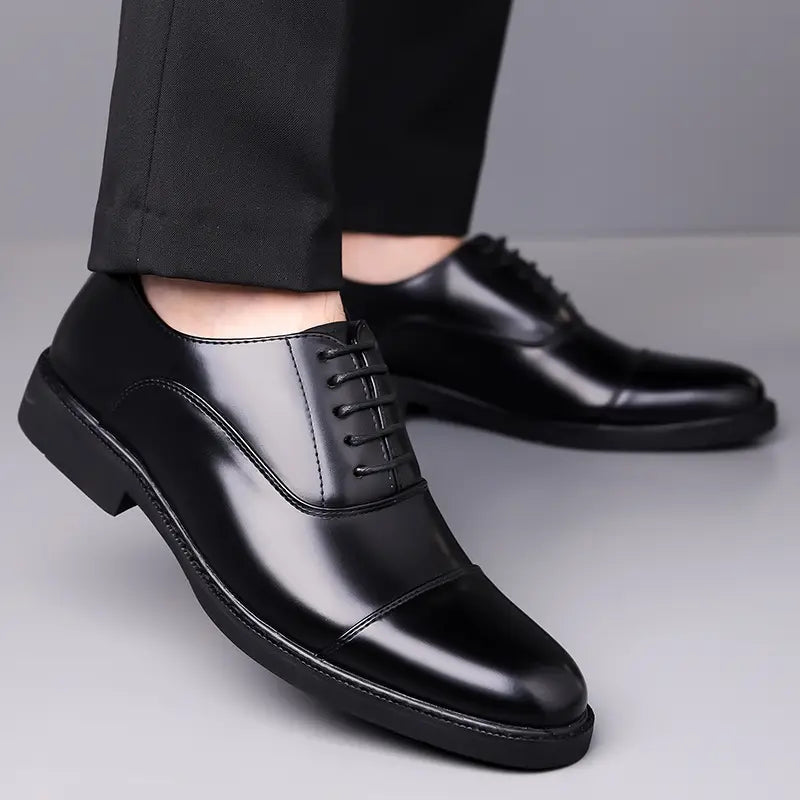 Luigi | Men’s Glossy Oxfords Dress Shoes