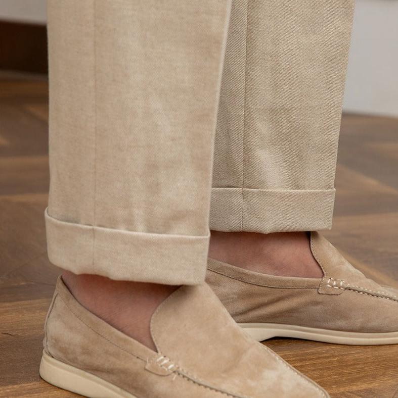 Nicholas | Men's High Waisted Pleated Trousers