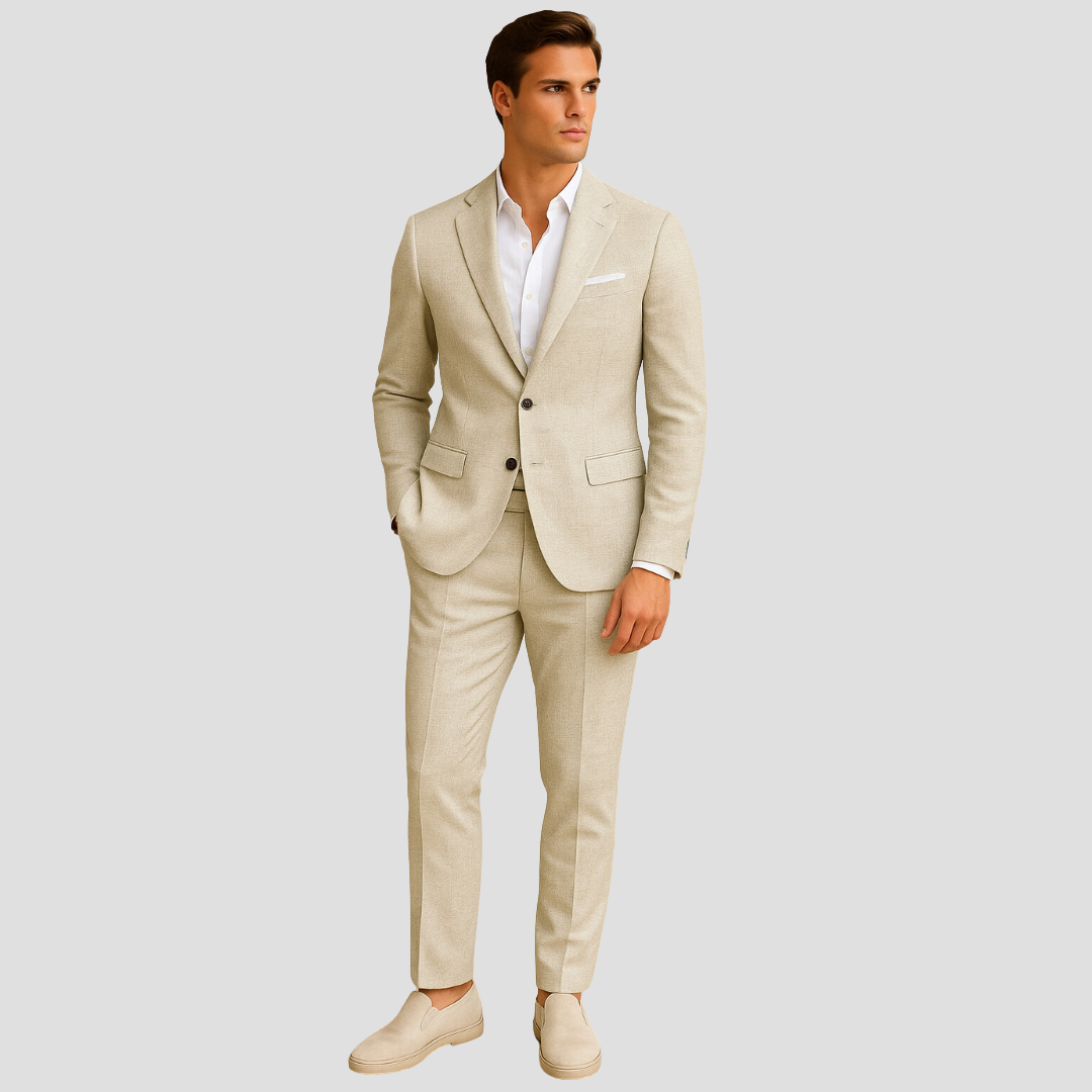 Rafael | Men’s Casual Worsted Wool Two-Piece Suit