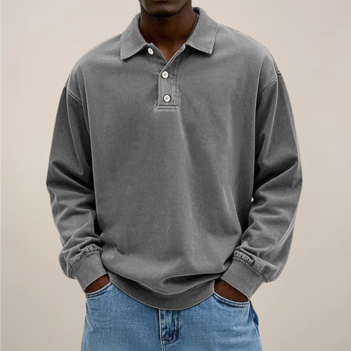 Declan | Men’s Long Sleeve Polo Shirt