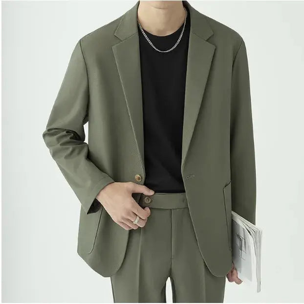 Roman | Men’s Worsted Wool Casual Two-Piece Suit