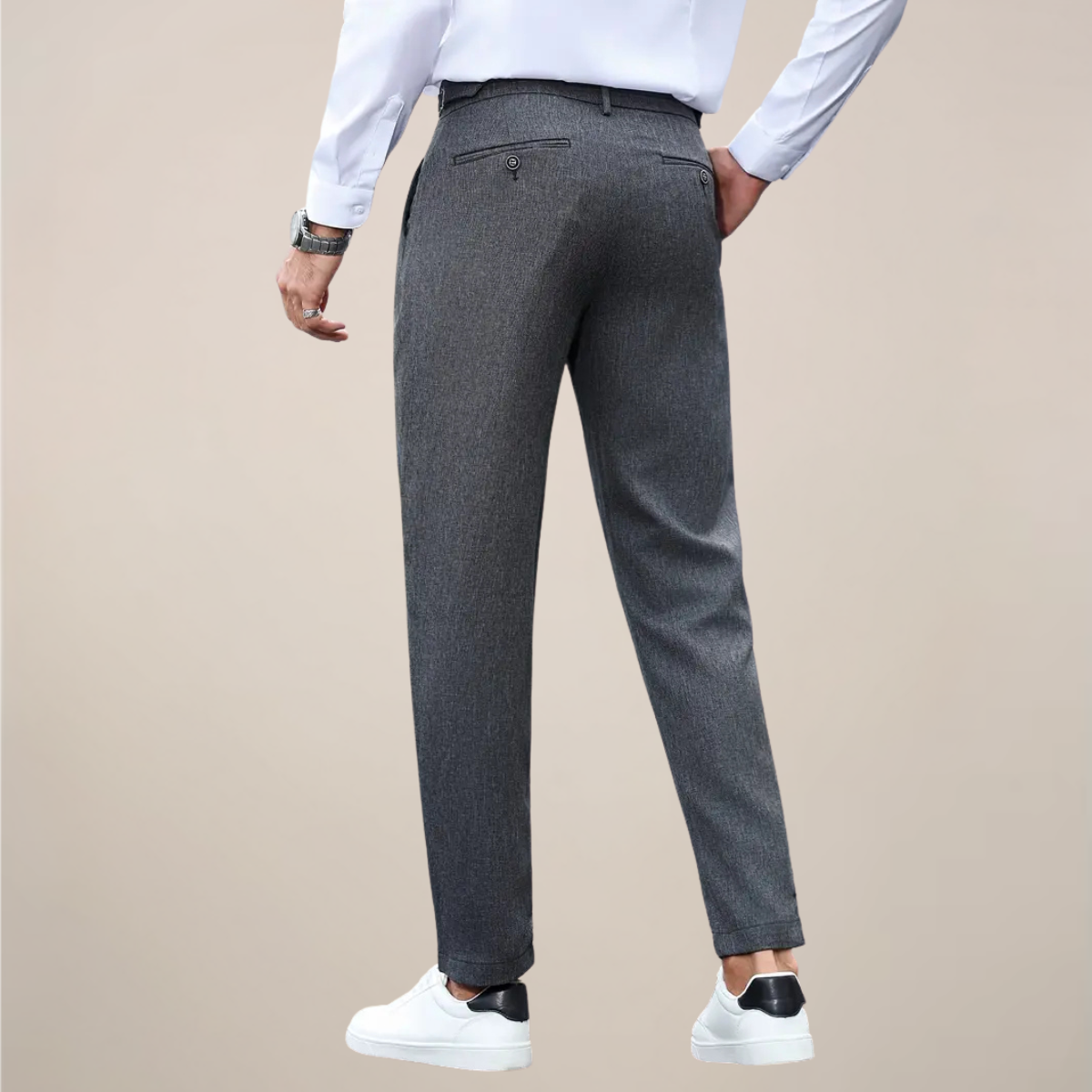 Louis | Men’s Slim Fit Tailored Pleated Trousers