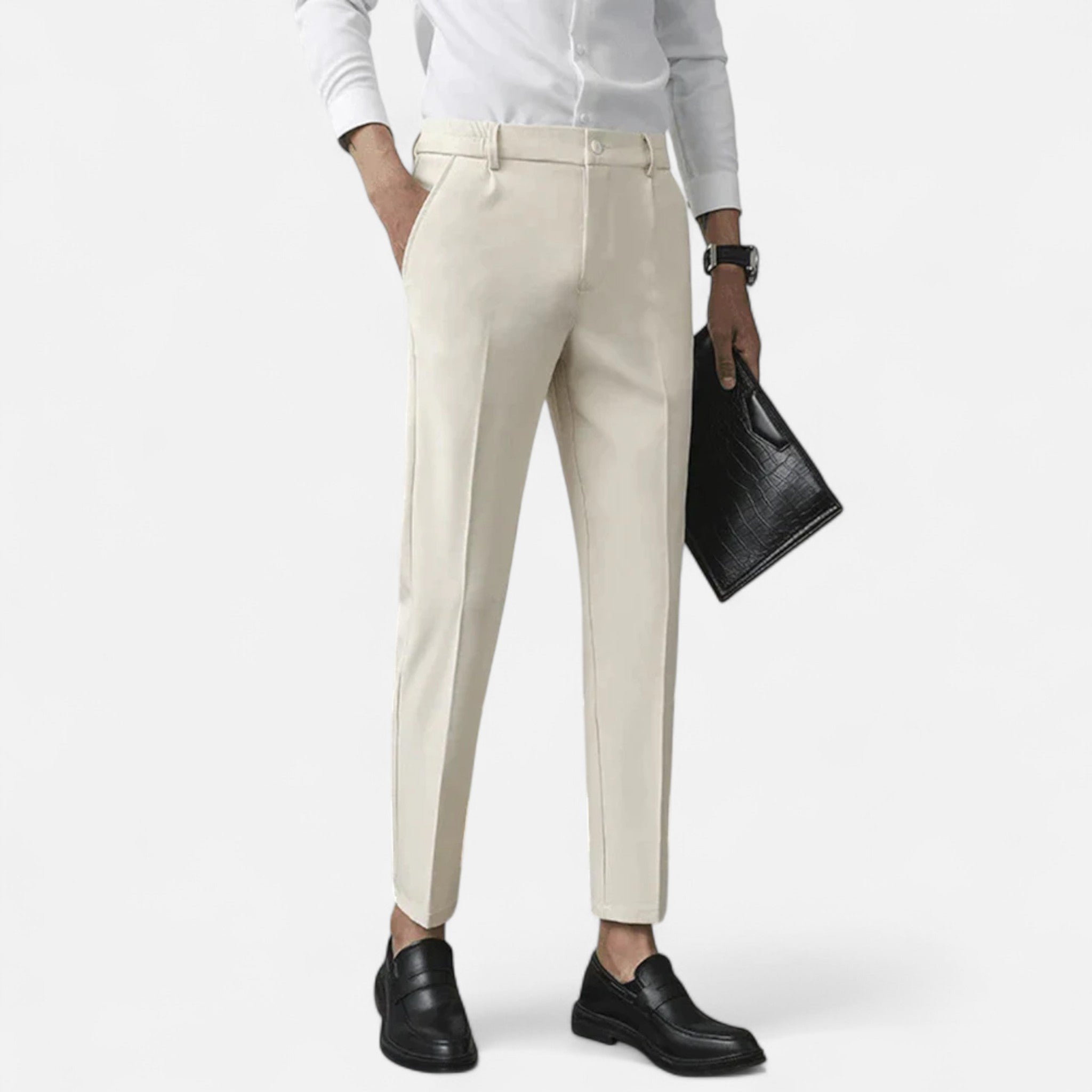 Michael | Men’s Slim Fit Tailored Ankle Length Trousers