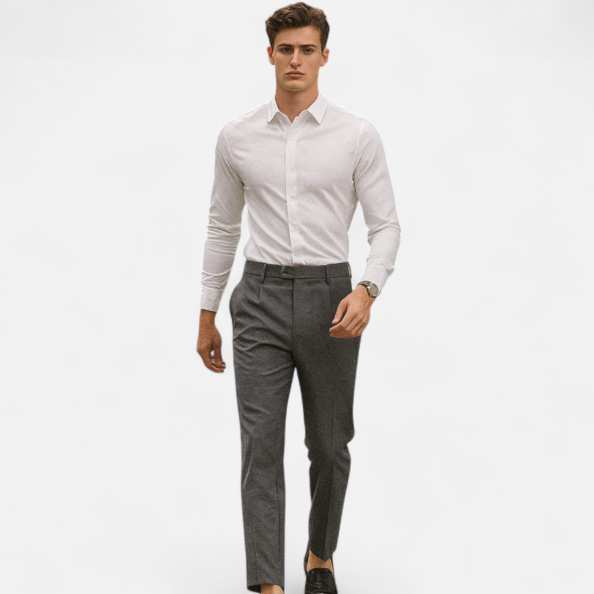 Michael | Men’s Slim Fit Tailored Ankle Length Trousers