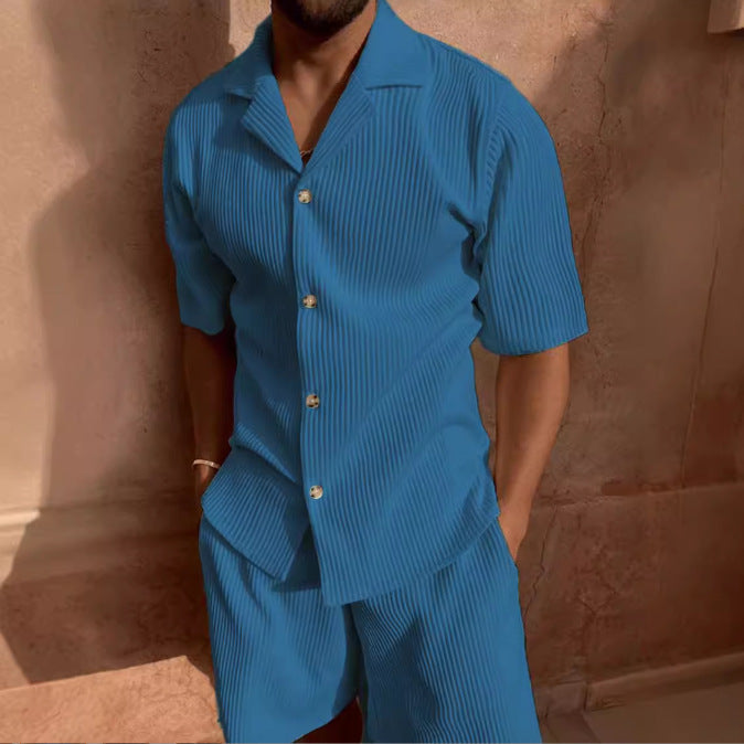 Jasek | Men’s Short Sleeve Corduroy Shirt Set