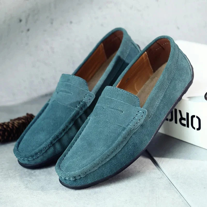 Marceau | Men’s Suede Penny Loafers