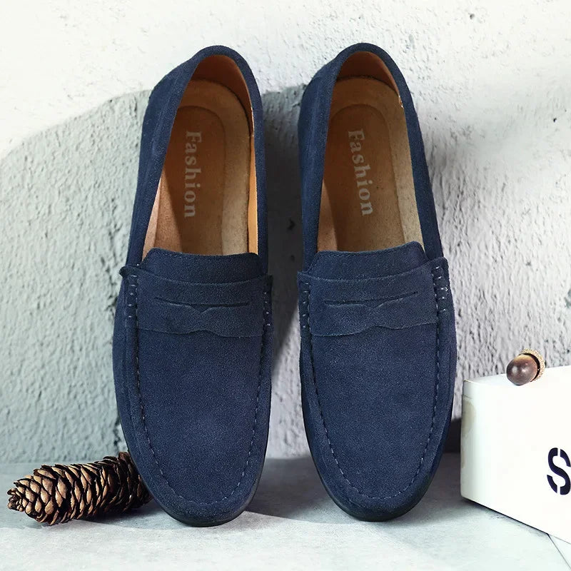 Marceau | Men’s Suede Penny Loafers