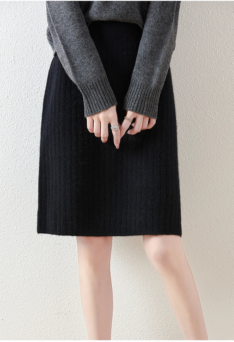 Borislava | Women’s Knit Midi Skirt