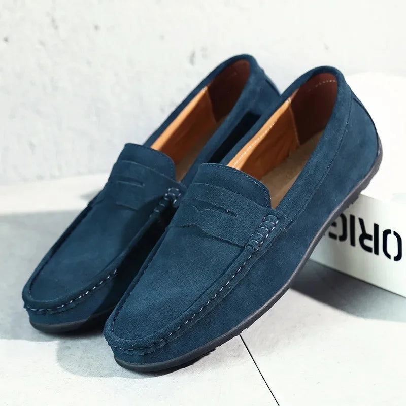Marceau | Men’s Suede Penny Loafers