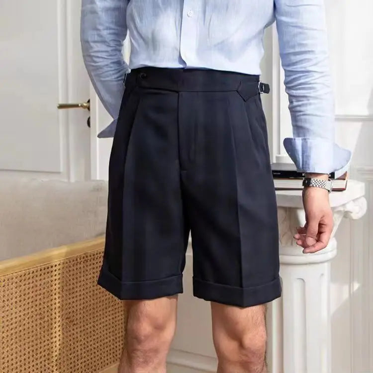 Edouard | Men's Men’s Tailored Pleated Shorts