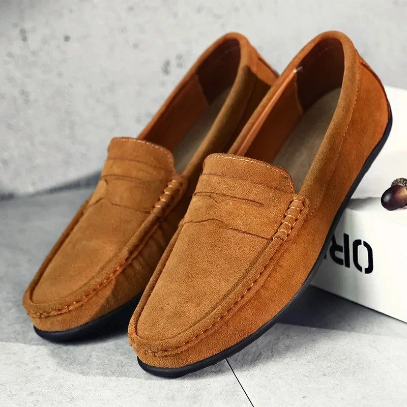 Marceau | Men’s Suede Penny Loafers