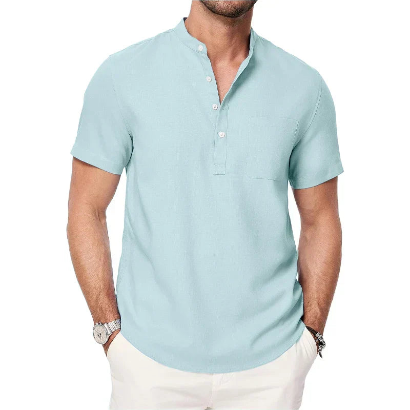 Mikko | Men’s Short Sleeve Henley Shirt
