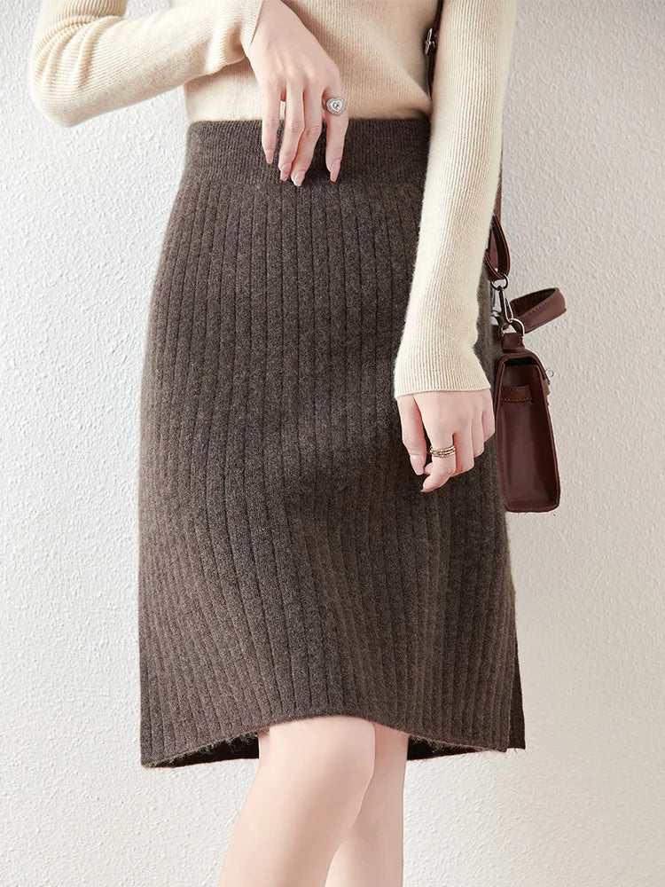 Borislava | Women’s Knit Midi Skirt
