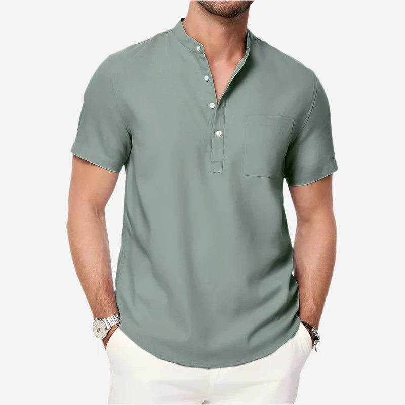 Mikko | Men’s Short Sleeve Henley Shirt