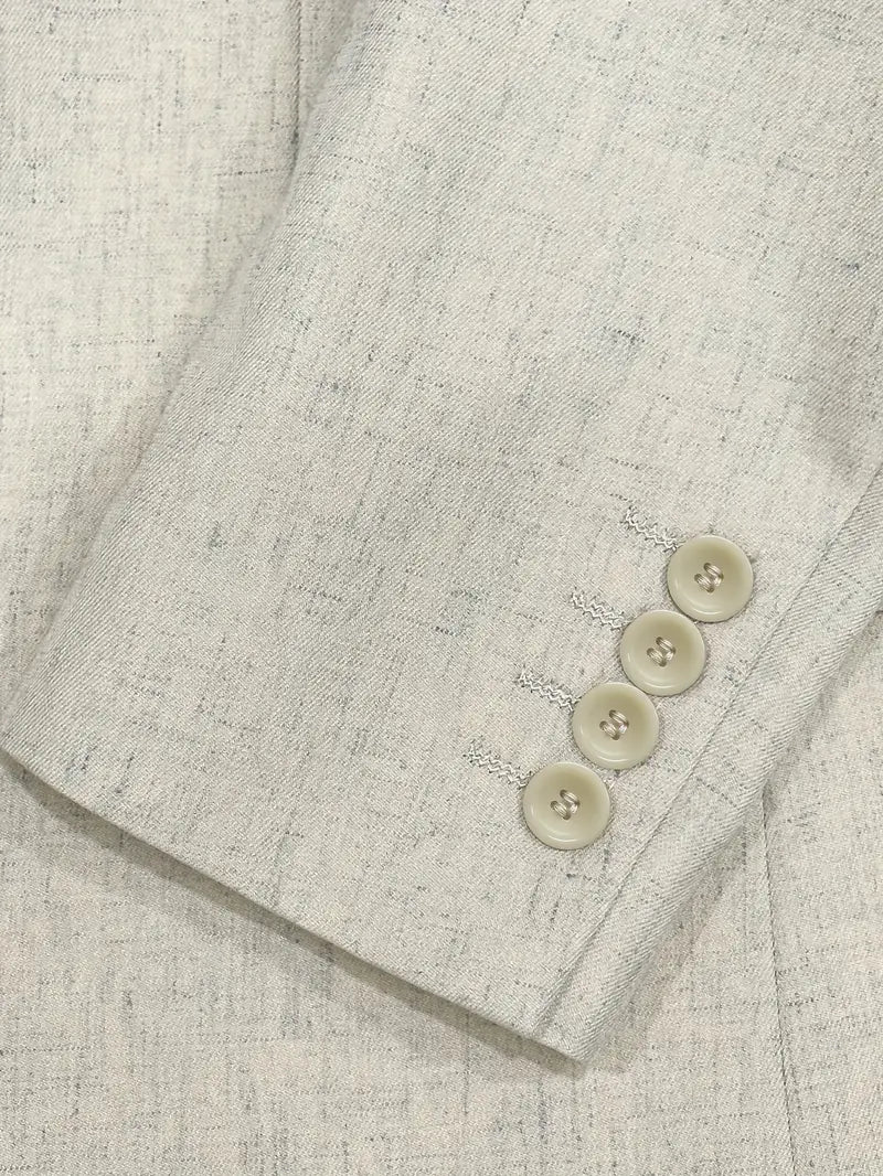 Henrik | Men’s Linen Blend Tuxedo Style Two-Piece Suit