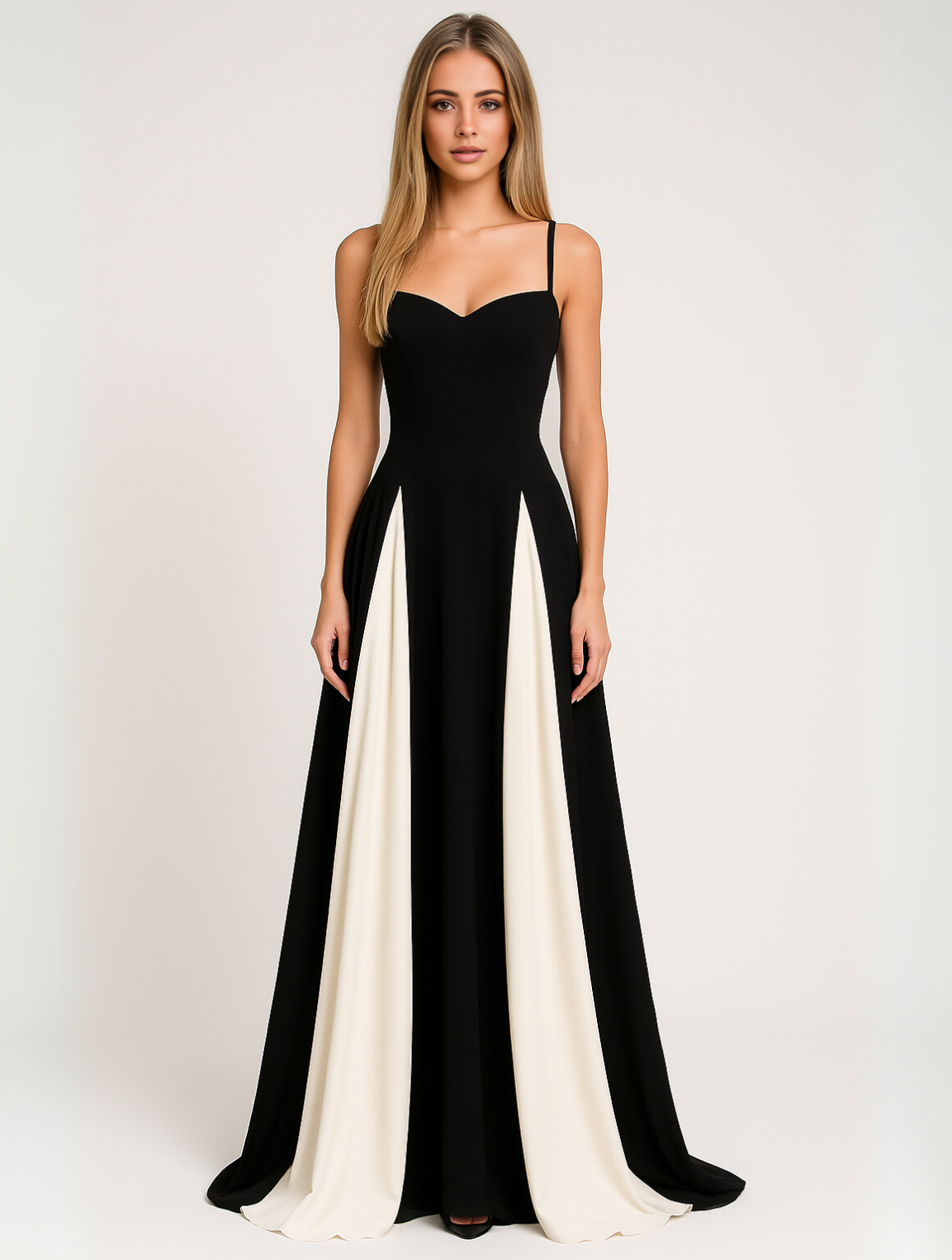 Justina | Women’s Sweetheart Neckline Maxi Dress