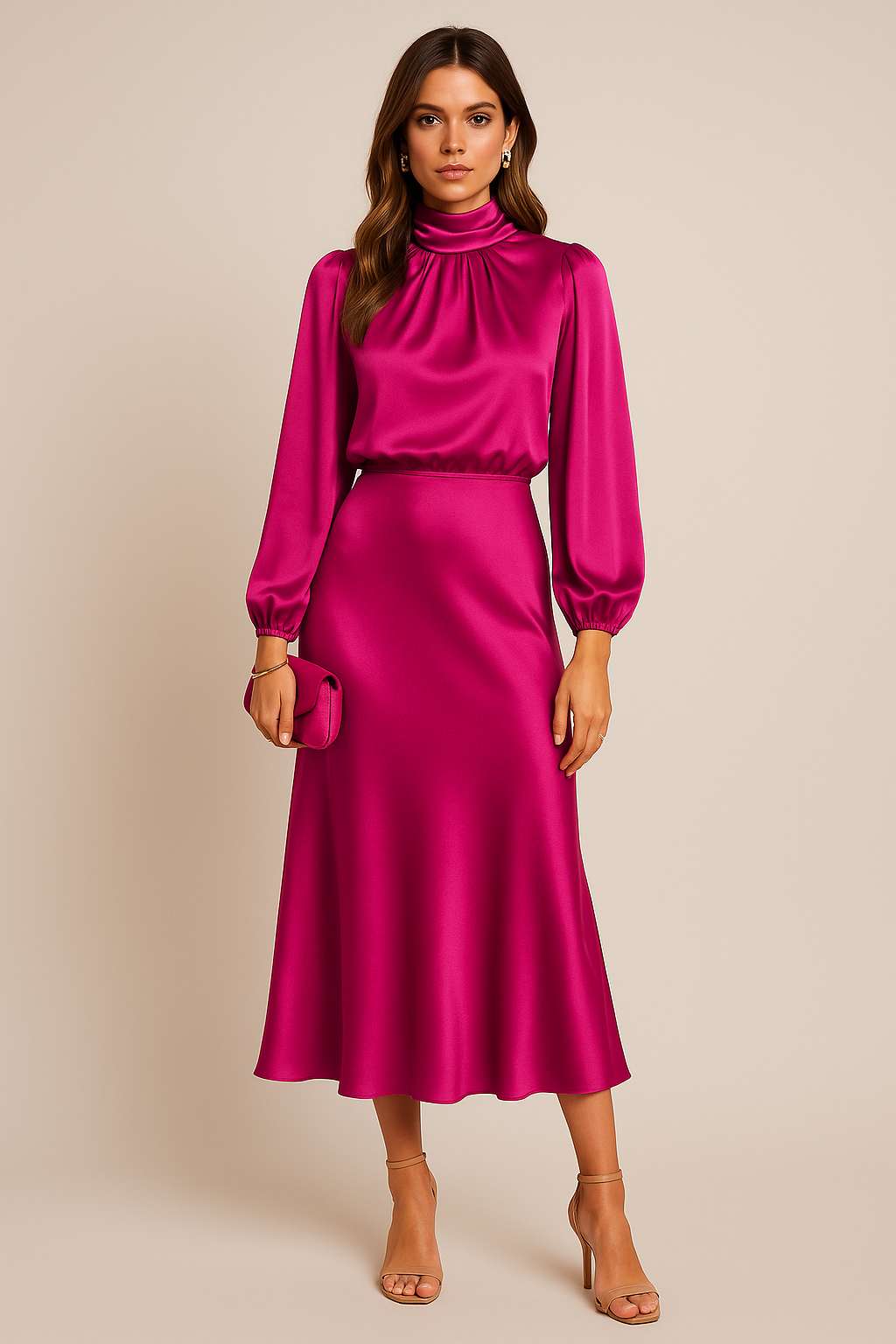 Ash | Women’s Long Sleeve Midi Dress