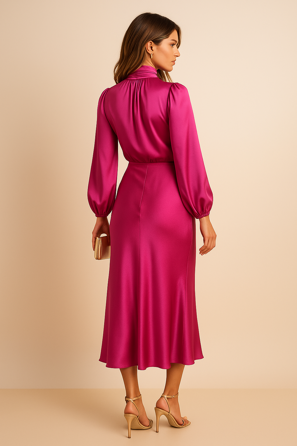 Ash | Women’s Long Sleeve Midi Dress
