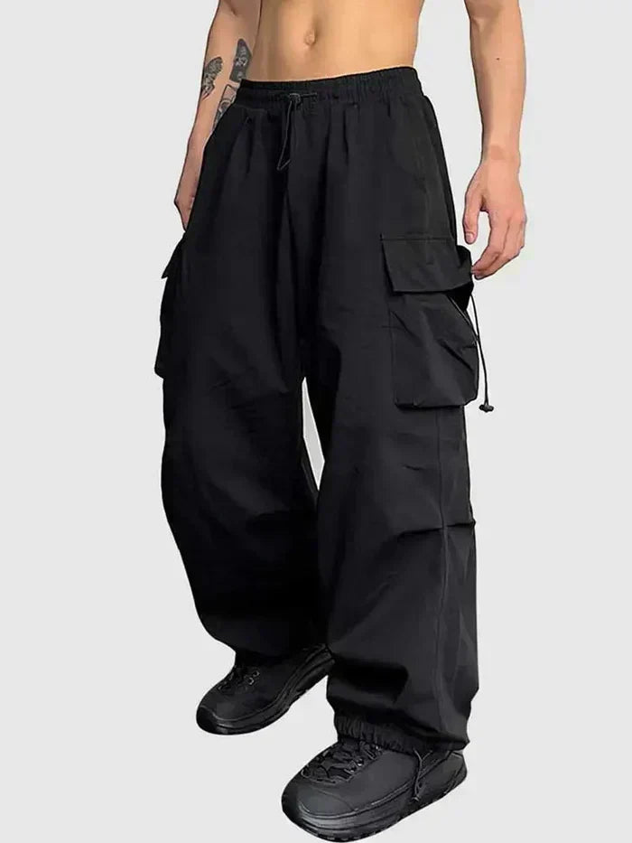 Harry | Men’s Adjustable Toggle Wide Leg Cargo Pants