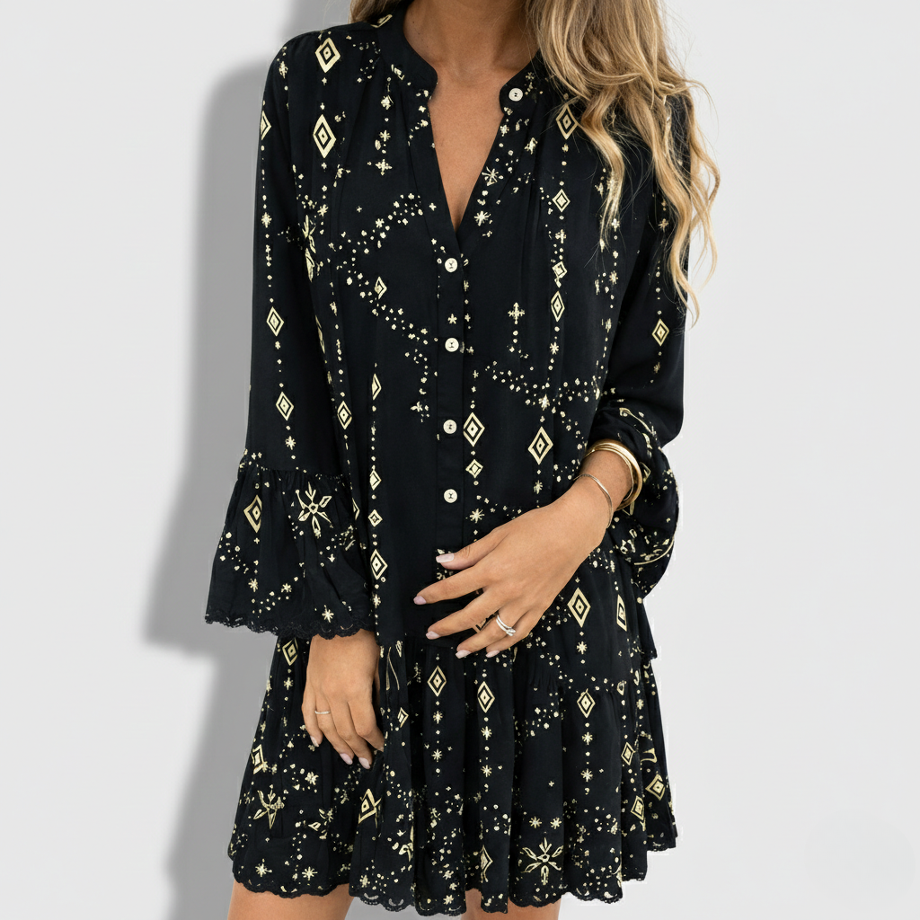 Lydia | Women’s Button Front Mini Dress