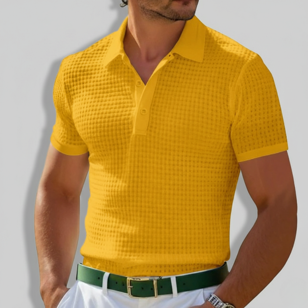 Raymond | Men’s Knit Short Sleeve Polo Shirt