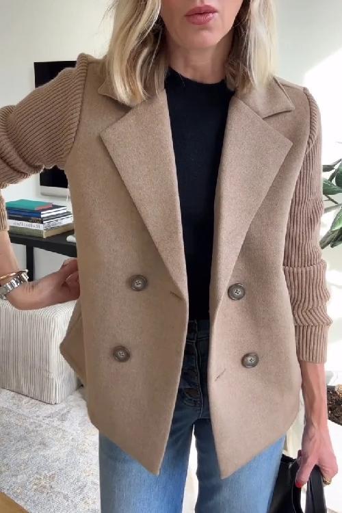 Johanna | Women’s Knit Double Breasted Blazer