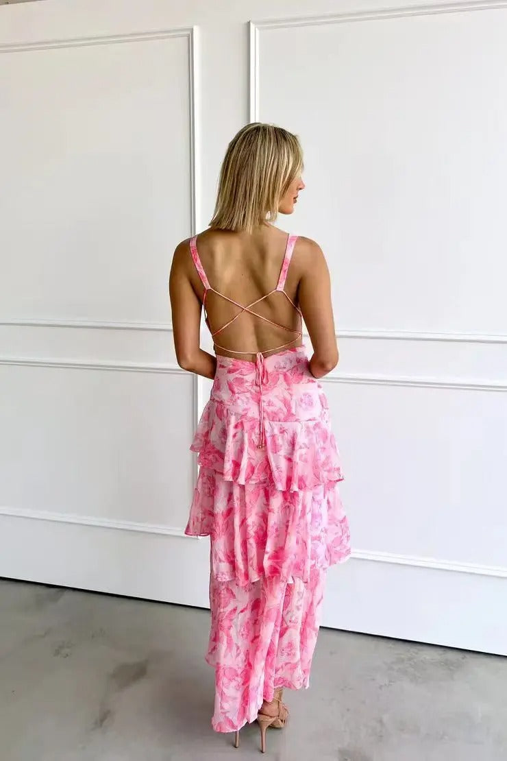 Daria | Women’s Floral Ruffled Maxi Dress