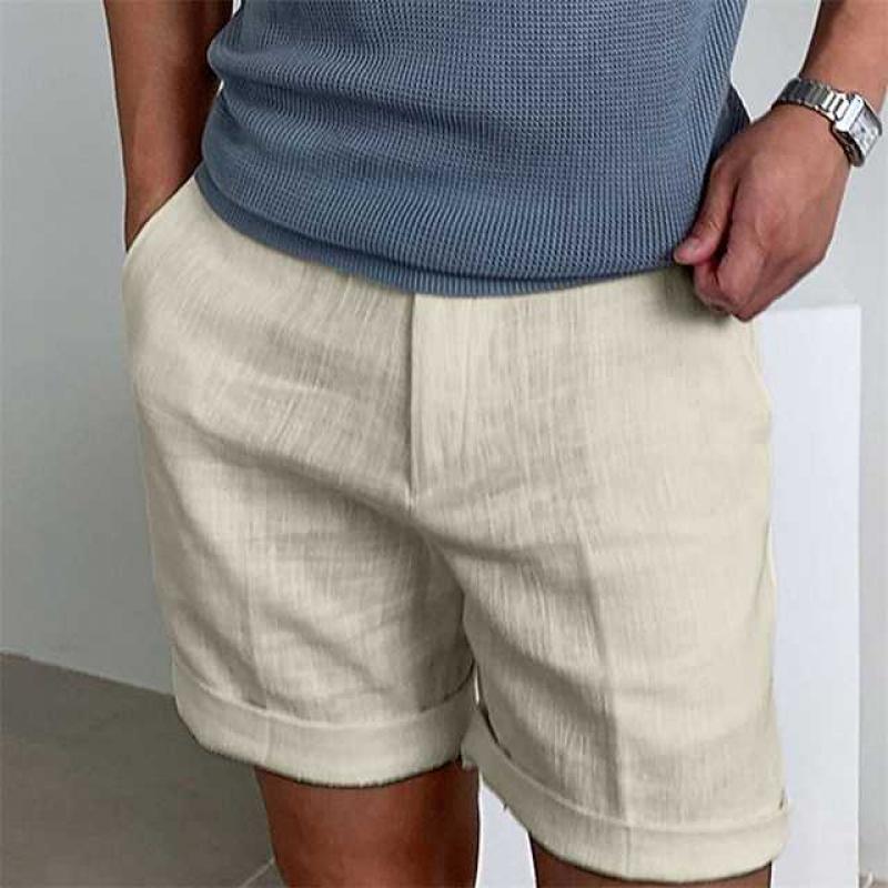 Emeric | Men's Linen Short Sleeve Shorts