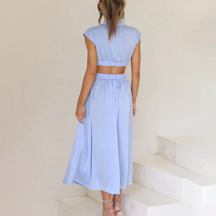 Mirella | Women’s Cut-Out Waist Maxi Dress