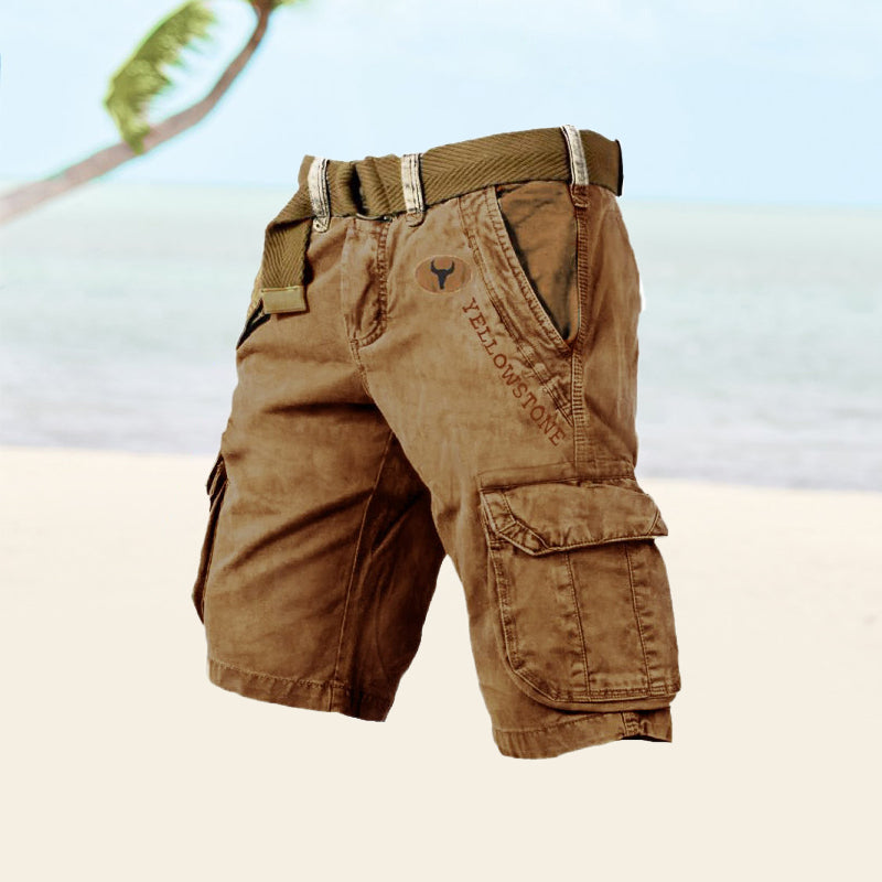 Albin | Men’s Belted Cargo Shorts